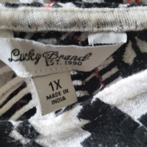 Lucky Brand Plus Size Embroidered Linen Tank Top - Picture 7 of 8